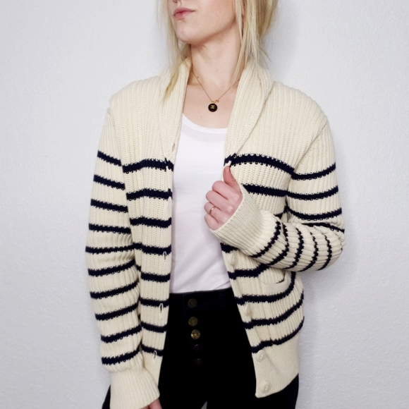 ivory chunky knit cardigan